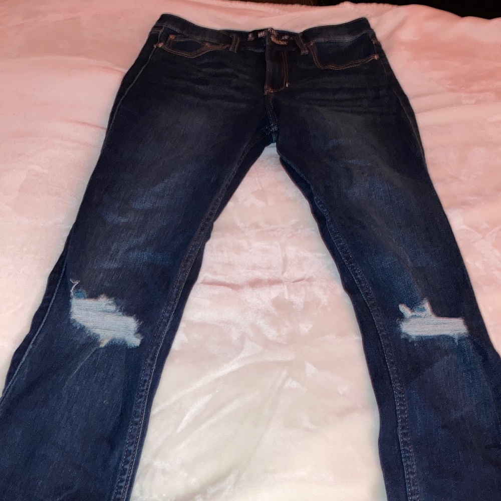 dark denim jeans (hollister)